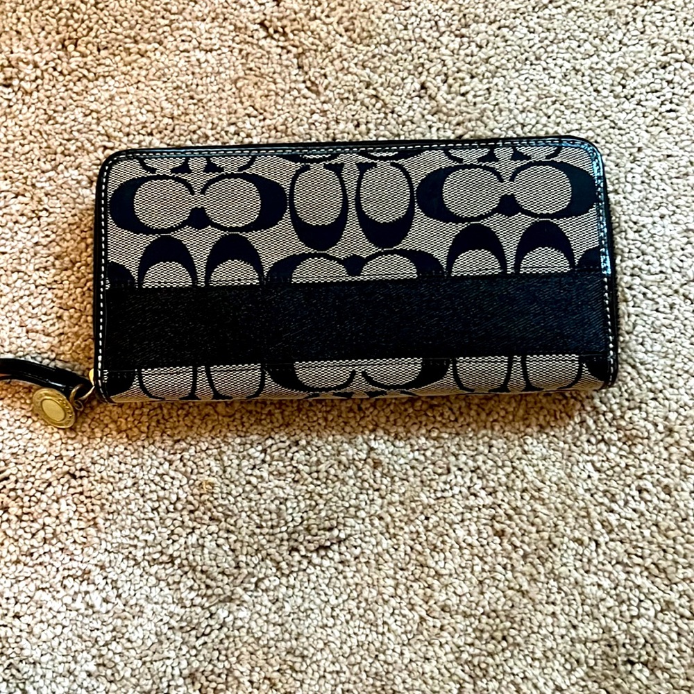 Coach zip around wallet